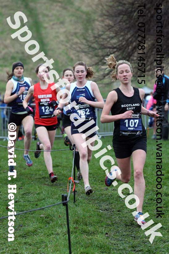 Senior and junior womens Inter-District, 2017 Great Edinburgh Cross Country. Photo: David T. Hewitson/Sports for All PIcs